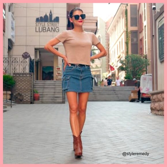 Western Booties with Embroidered PU Leather, Pointed Toe, Low Heel - Picture 3 of 7